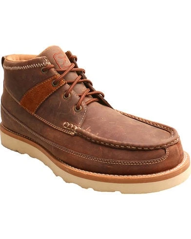 Twisted X Oiled Brown Leather Boots - Moc Toe MCA0007 4 Twisted X Oiled Brown Leather Boots - Moc Toe MCA0007 - Image 2