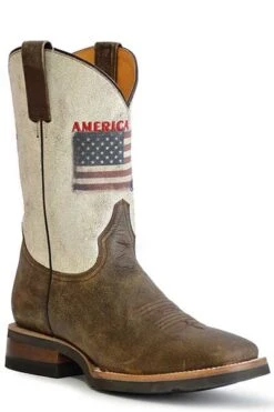 Men's Roper 11" America Strong Western Square Toe Boot 09-020-7001-8416