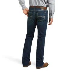 Mens Ariat M7 Slim TekStretch Marcello Straight Jeans 10039626 6 Mens Ariat M7 Slim TekStretch Marcello Straight Jeans 10039626 -Western Cowboy Equipment 10039626 back 1