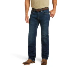 Mens Ariat M5 Straight Stretch Remming Stackable Straight Leg Jean 10040746