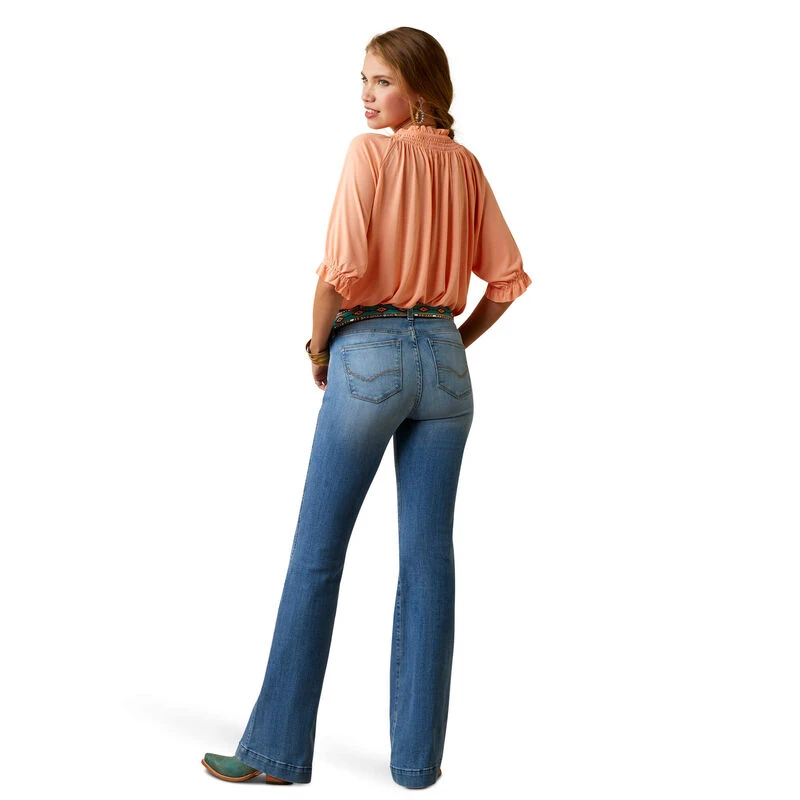Ariat Ladies Slim Trouser Noelle Wide Leg Jean-10044359 4 Ariat Ladies Slim Trouser Noelle Wide Leg Jean-10044359 - Image 2