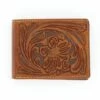 Nocona Men's Floral Embossed Bifold Wallet N5490608 -Western Cowboy Equipment 14157 Nocona Leather Wallet Floral Tooled Bifold N5490608 1024x1024 1
