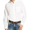 Ariat Men's White Winkle Free Button Down Shirt 10020331 -Western Cowboy Equipment 2000210185 100 P1
