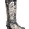 Corral Ladies Black Cross & Wings Overlay Western Boots - A4232 -Western Cowboy Equipment 2000360097 001 P1