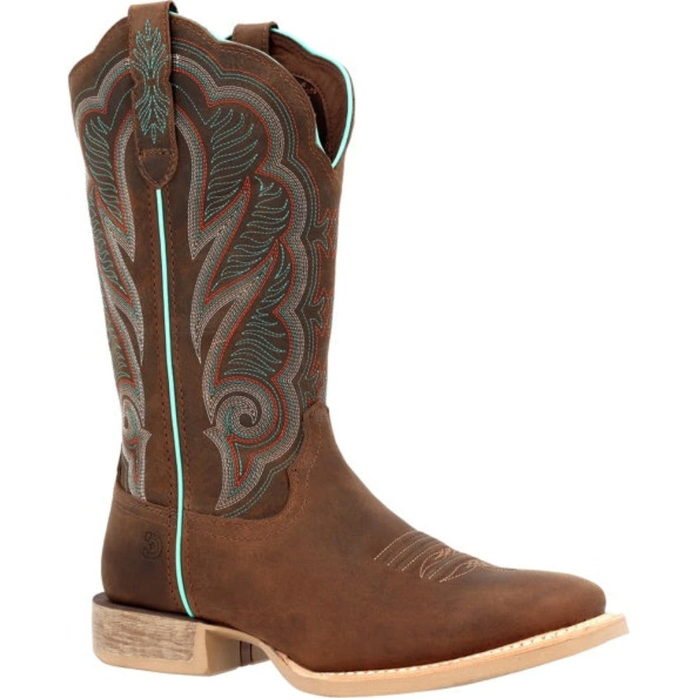 Ladies Durango Western 12" Brown Square Toe Boots DRD0436 3 Ladies Durango Western 12" Brown Square Toe Boots DRD0436