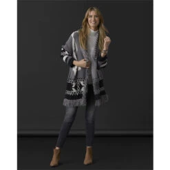 OMG ZoeyZip Skinny Ankle With Fringe - Black- 2229034 -Western Cowboy Equipment 2229034D 1