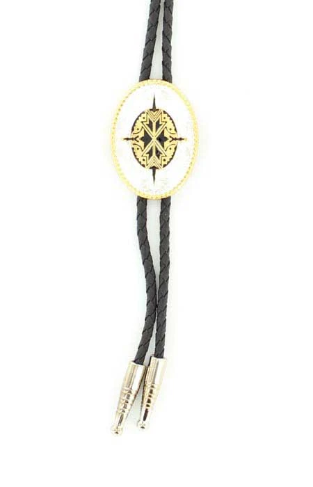 Silver & Gold Aztec Bolo Tie 2270235 3 Silver & Gold Aztec Bolo Tie 2270235