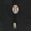 M&F Western Unisex Bolo Tie Turquoise/Red Pendant 22814 -Western Cowboy Equipment 22814