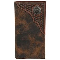 Justin Yoke Tooled With Concho Rodeo Wallet 23093767W5