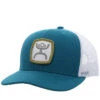 Hooey "Zenith" Teal/White Cap 2324T-TLWH -Western Cowboy Equipment 2324T TLWH02 edit 700x 1