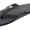 RAINBOW LADIES Single Layer Premier Leather With Arch Support Black