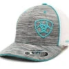 Ariat Mens Hat Baseball Cap Mesh Snap Shield Logo Grey Heather Turq 1504933 2 Ariat Mens Hat Baseball Cap Mesh Snap Shield Logo Grey Heather Turq 1504933 -Western Cowboy Equipment 35 f2654bff 4db3 4fd3 892c d98114294626
