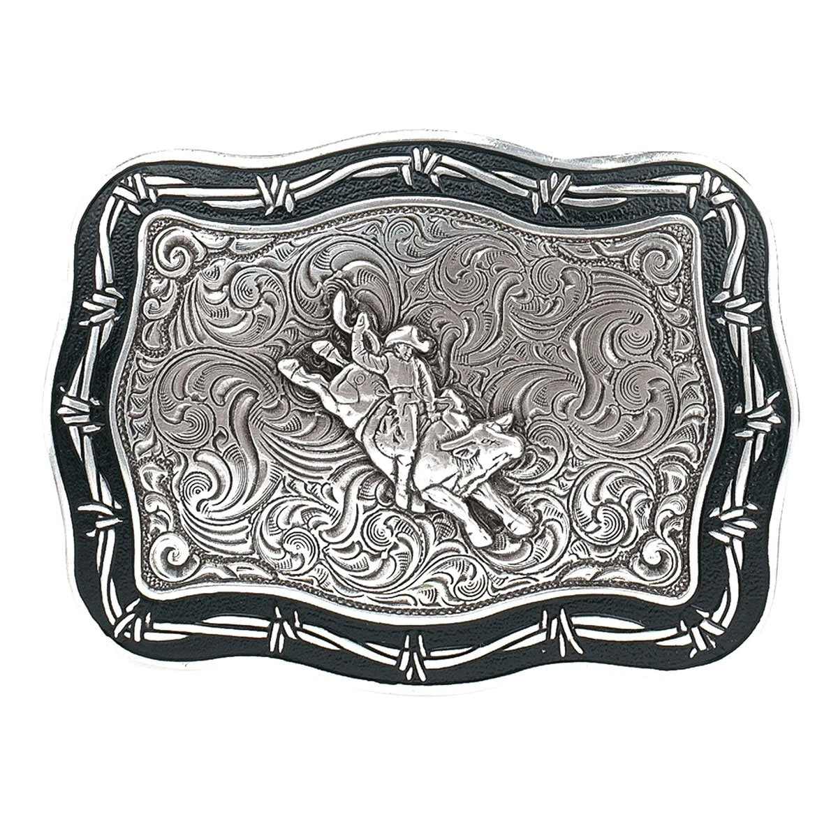 Crumrine Men's Vintage Bull Rider Barbwire Buckle 38028 3 Crumrine Men's Vintage Bull Rider Barbwire Buckle 38028