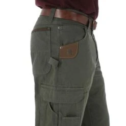 Wrangler Riggs Workwear Mens Loden 100% Cotton Ranger Pant Jeans -Western Cowboy Equipment 3W060LD hr 4 large 9be52b18 61c4 4795 8b4b e52772d4da41