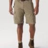 Wrangler Men's Riggs Workwear Ripstop Ranger Cargo Short- Bark -Western Cowboy Equipment 3W360BR HERO