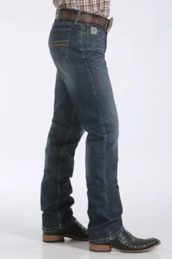 Cinch Mens Slim Fit Silver Label Jeans - Dark Stonewash MB98034006 -Western Cowboy Equipment 44