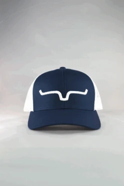Kimes Ranch Weekly Trucker Ball Cap- Navy/White