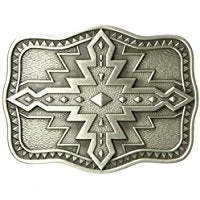 Nocona Men's Aztec Scaloped Square Buckle