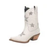 Dan Post Dingo Western Ladies Star Struck Bootie Snip Toe White DI582 -Western Cowboy Equipment 543371727 M