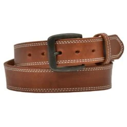 3D Belt Company Men's Brown Harness Double Stitch Belt D1137-BELT