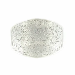 M&F Western Nocona Men's Silver Floral Scroll Belt Buckle 37238