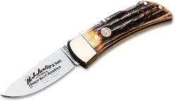 H.J. Justin & Sons Folding Pocket Gent's Knife Stag 111006JU