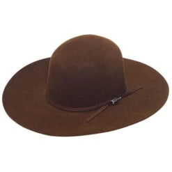 M&F Western 4.25 In. Twister 6X Open 2 Cord Fur Cowboy Hat Brown-T7635802