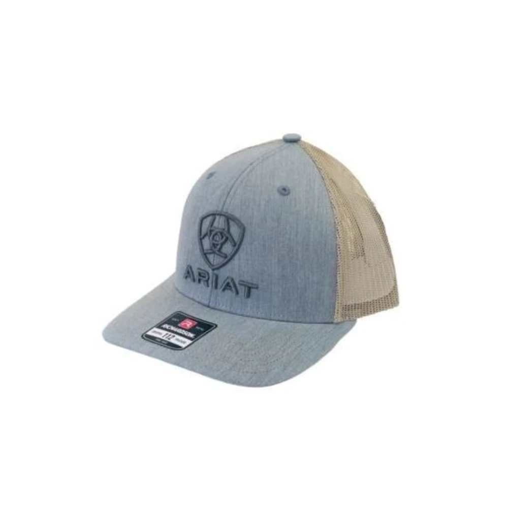 Ariat Men's Grey Embroidered Logo Snap Back Cap A300012008 3 Ariat Men's Grey Embroidered Logo Snap Back Cap A300012008