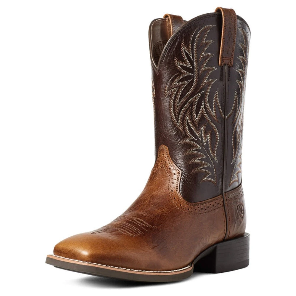 Mens Ariat Sport Wide Square Toe Western Boot 10035996 3 Mens Ariat Sport Wide Square Toe Western Boot 10035996