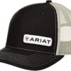 ARIAT Men's Offset Name Patch Mesh Back Cap, Black, One Size A300000501 -Western Cowboy Equipment 81W4S4ff6aL. AC UY218