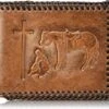 Nocona Belt Co. Nocona Praying Cowboy Embosed Bifold Wallet, Tan -Western Cowboy Equipment 81zNbOX4rLL. AC UY218