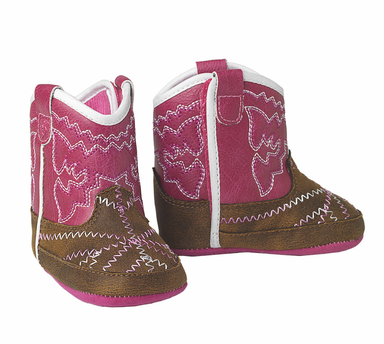 ARIAT LIL STOMPER INFANT PINK BOOTS - A442000302 3 ARIAT LIL STOMPER INFANT PINK BOOTS - A442000302