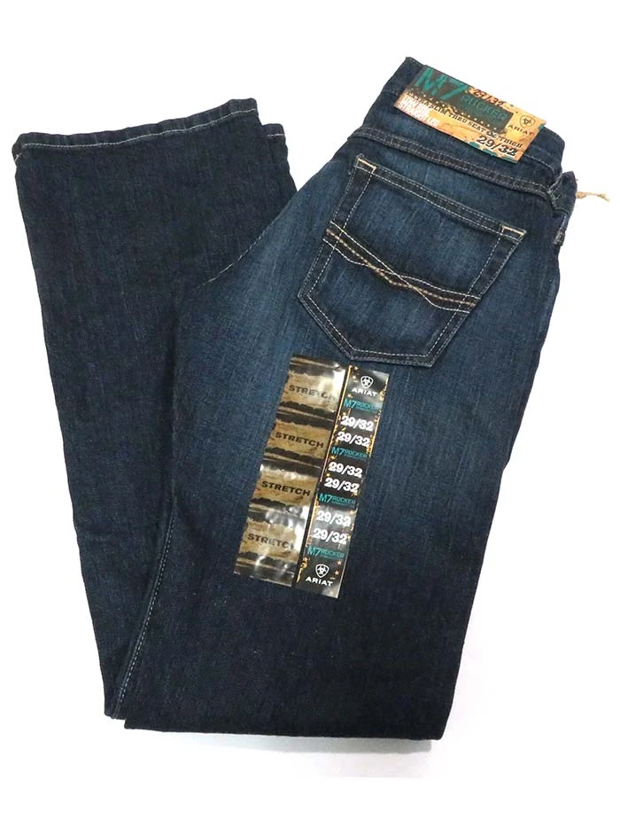 Ariat Mens M7 Rocker Fremont Slim Straight Stretch Jeans 10026041 4 Ariat Mens M7 Rocker Fremont Slim Straight Stretch Jeans 10026041 - Image 2