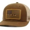 Ariat Leather USA Flag Patch Cap A300008902 1 Ariat Leather USA Flag Patch Cap A300008902 -Western Cowboy Equipment Ariat Mens Hat Baseball Cap Mesh Snap Back