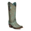Ladies Corral Turquoise Embroidered Boots C3870 -Western Cowboy Equipment C3870 boot 03