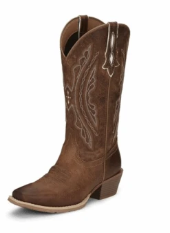 LADIES JUSTIN REIN WAXY TAN BOOTS L2962