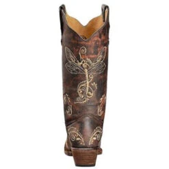 Circle G Ladies Dragonfly Embroidered Western Boots L5001 7 Circle G Ladies Dragonfly Embroidered Western Boots L5001 -Western Cowboy Equipment CircleG L5001 09