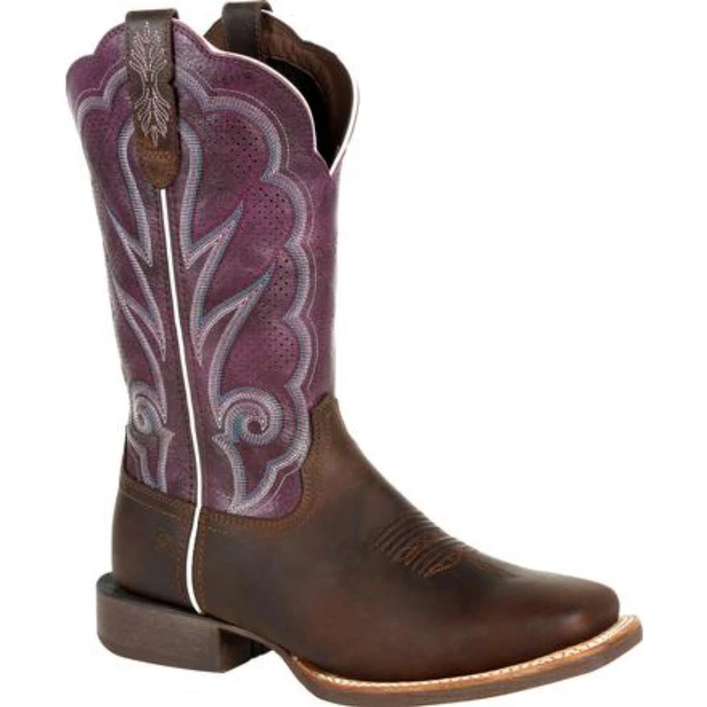 Durango Pro Women's Ventilated Plum Western Boot DRD0377 2 Durango Pro Women's Ventilated Plum Western Boot DRD0377