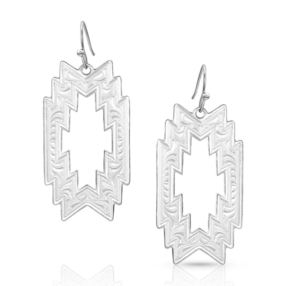 Montana Silversmiths Thunderstorm Geometric Earrings ER4700 3 Montana Silversmiths Thunderstorm Geometric Earrings ER4700