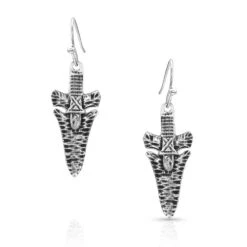 Montana Silversmiths Timber Ridge Arrowhead Earrings ER4879