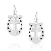 Montana Silversmiths Montana Silversmith Sole 2 Soul Faith Horseshoe Earrings ER5014 -Western Cowboy Equipment ER5014525