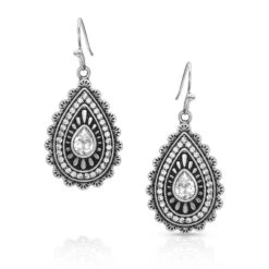 Montana Silversmiths Montana Silversmith Purely & Primal Teardrop Silver Earrings ER5039