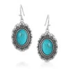 Montana Silversmiths Into The Blue Turquoise Earrings-ER5471 1 Montana Silversmiths Into The Blue Turquoise Earrings-ER5471 -Western Cowboy Equipment ER5471