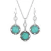 Montana Silversmiths True North Turquoise Jewelry Set-JS3218 -Western Cowboy Equipment JS3218