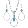 Montana Silversmiths Down To Earth Teardrop Jewelry Set JS4895 -Western Cowboy Equipment JS4895 1