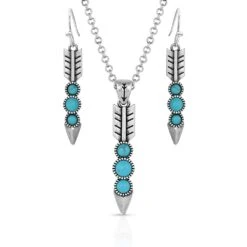 Montana Silversmiths Free Falling Silver Arrow Jewelry Set