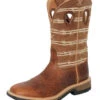 Men's Twisted X 12" Rustic Brown & Lion Tan Soft Toe Work Boot MXB0010 -Western Cowboy Equipment MXB0010 500x 1