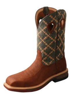 Men's Twisted X 12" Nano Toe Western Work Boot MXBN002