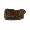 Nocona Western Belt Ladies Circular Stud Stones Belt N320002802 -Western Cowboy Equipment N320002802 Final 1