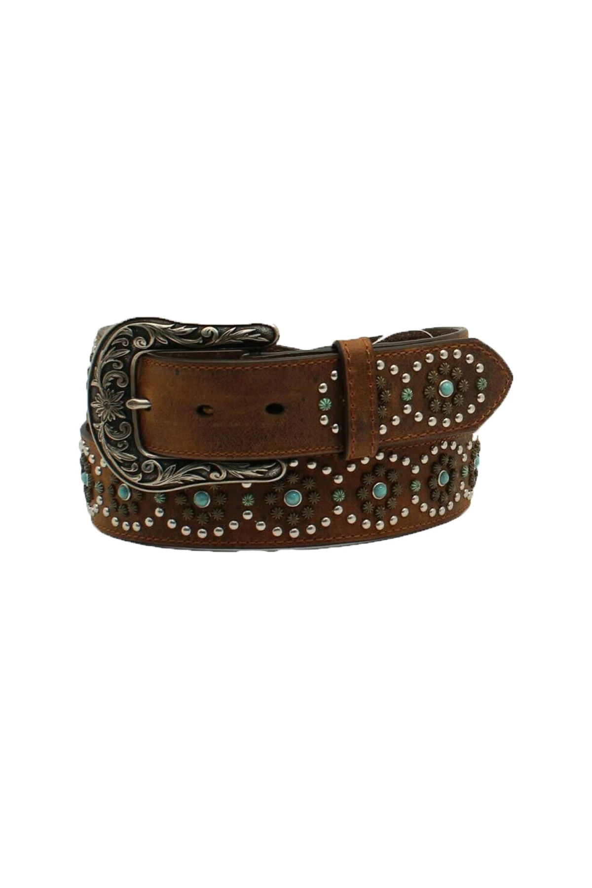 Nocona Western Belt Ladies Circular Stud Stones Belt N320002802
